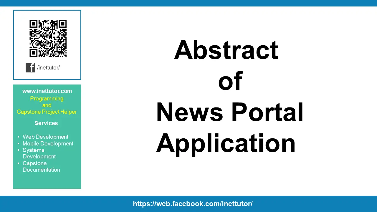 Abstract of News Portal Application