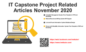 IT Capstone Project Related Articles November 2020