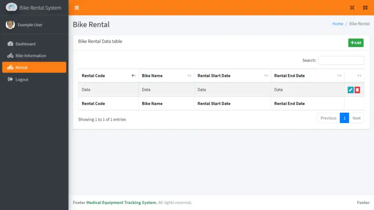 Bike Rental System Free Template in PHP and Bootstrap - iNetTutor.com