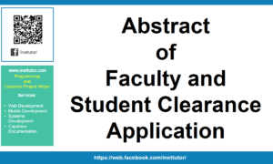 Abstract of Faculty and Student Clearance Application