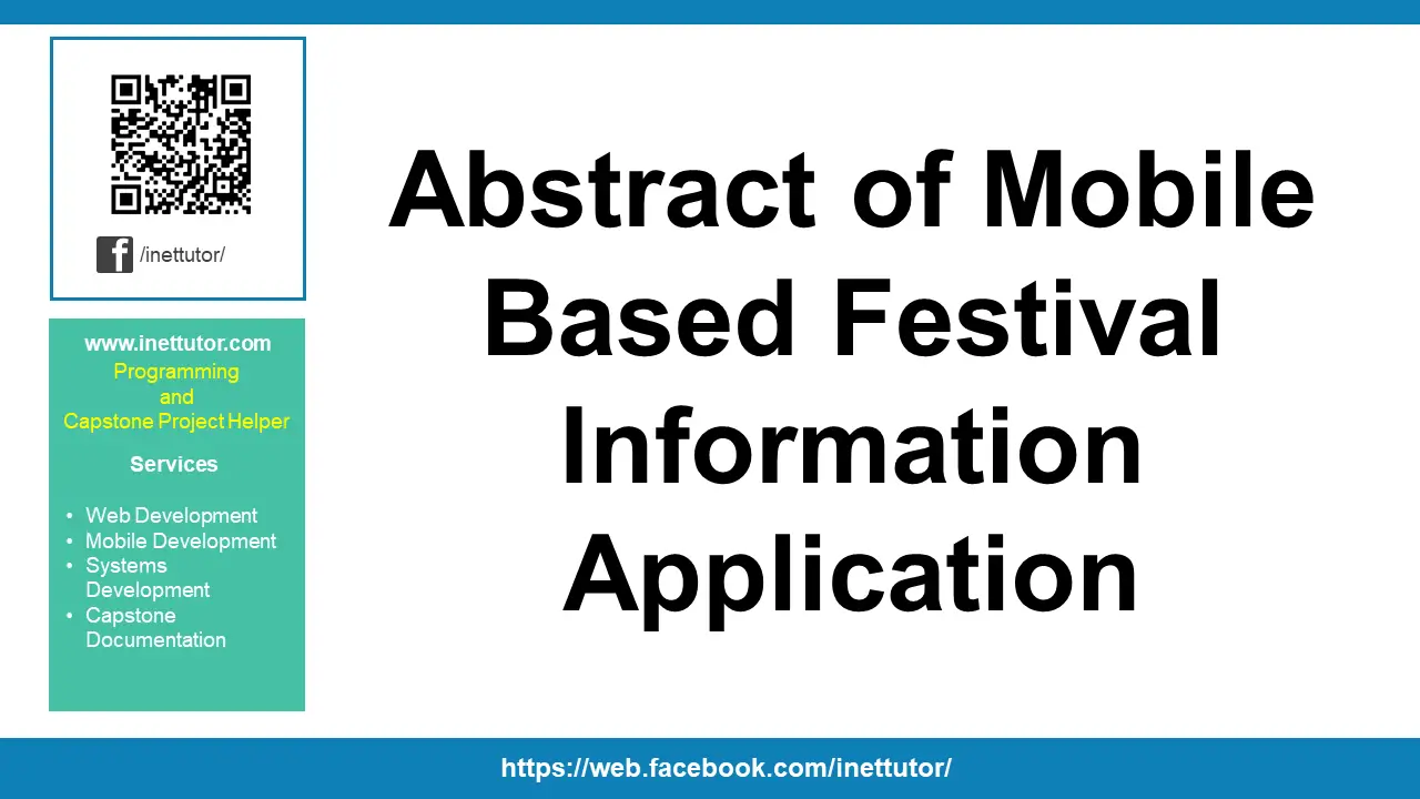 Abstract of Mobile Based Festival Information Application