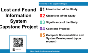 Lost and Found Information System Capstone Project