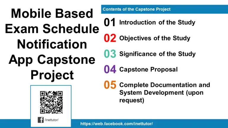 Mobile Based Exam Schedule Notification App Capstone Project ...
