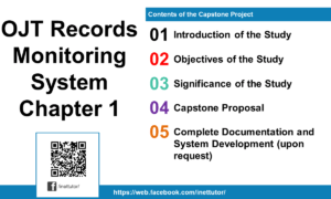 OJT Records Monitoring System Chapter 1