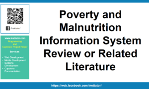 Poverty and Malnutrition Information System Review or Related Literature