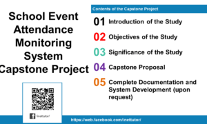 School Event Attendance Monitoring System Capstone Project