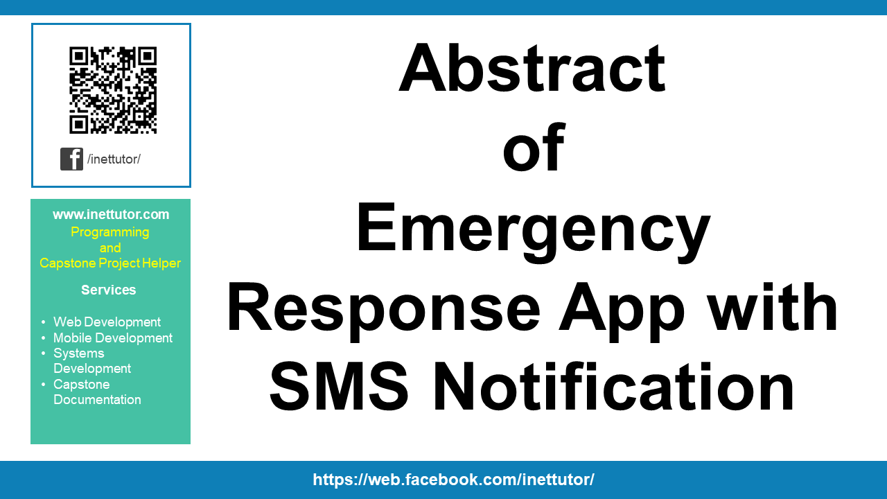 Abstract of Emergency Response App with SMS Notification