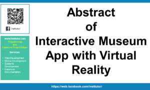 Abstract of Interactive Museum App with Virtual Reality