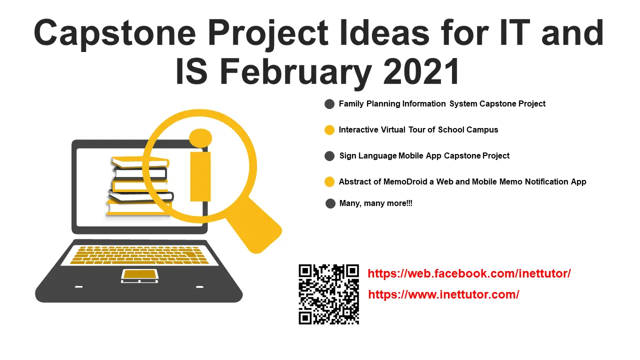 Capstone Project Ideas for IT and IS February 2021