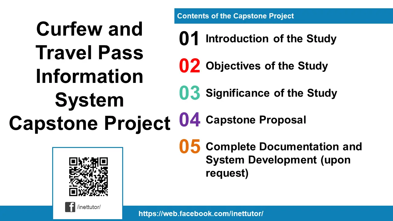 Curfew and Travel Pass Information System Capstone Project