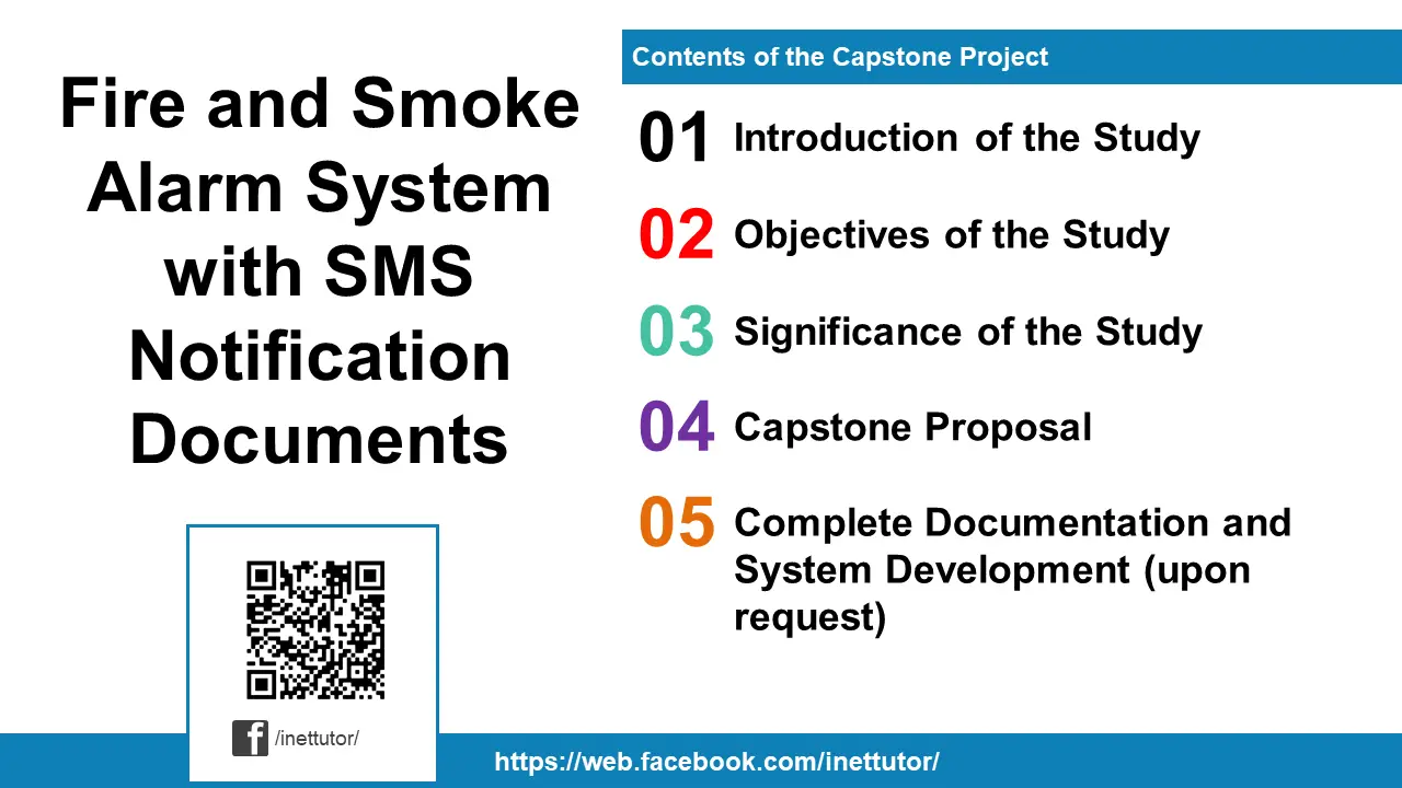 Fire and Smoke Alarm System with SMS Notification Documents