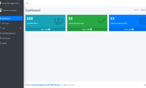 Loan Management System with SMS Free Bootstrap Template - Admin Dashboard