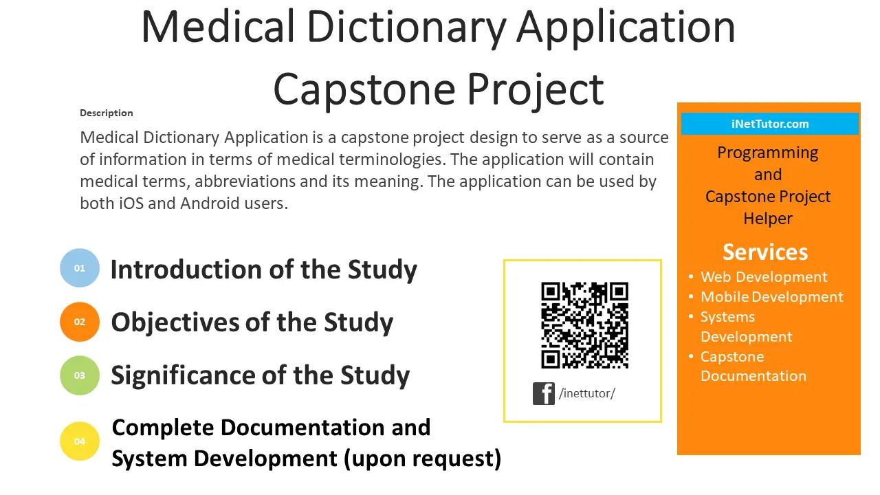 capstone project dictionary