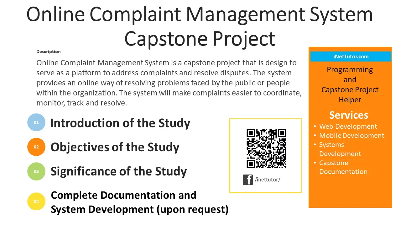 Online Complaint Management System Capstone Project