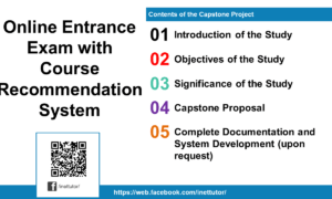 Online Entrance Exam with Course Recommendation System