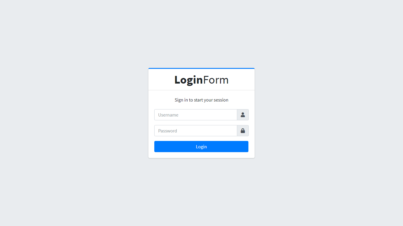 Project Management System Login Form