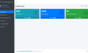 Project Management System Project Manager Dashboard