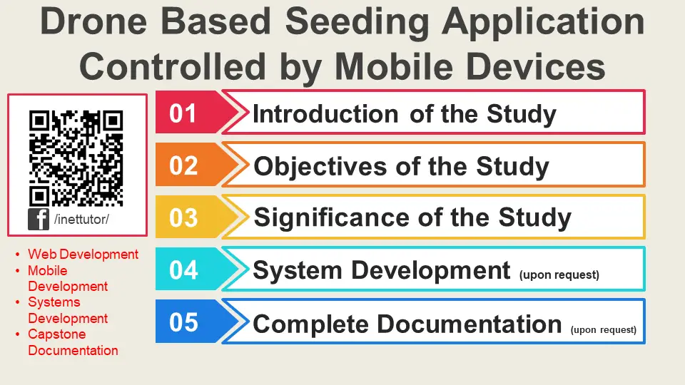 Drone Based Seeding Application Controlled by Mobile Devices