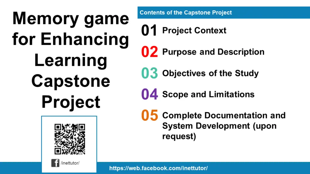 Free Memory game for Enhancing Learning Capstone Project - iNetTutor ...