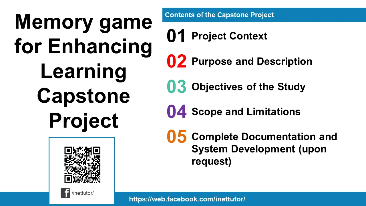 Memory game for Enhancing Learning Capstone Project