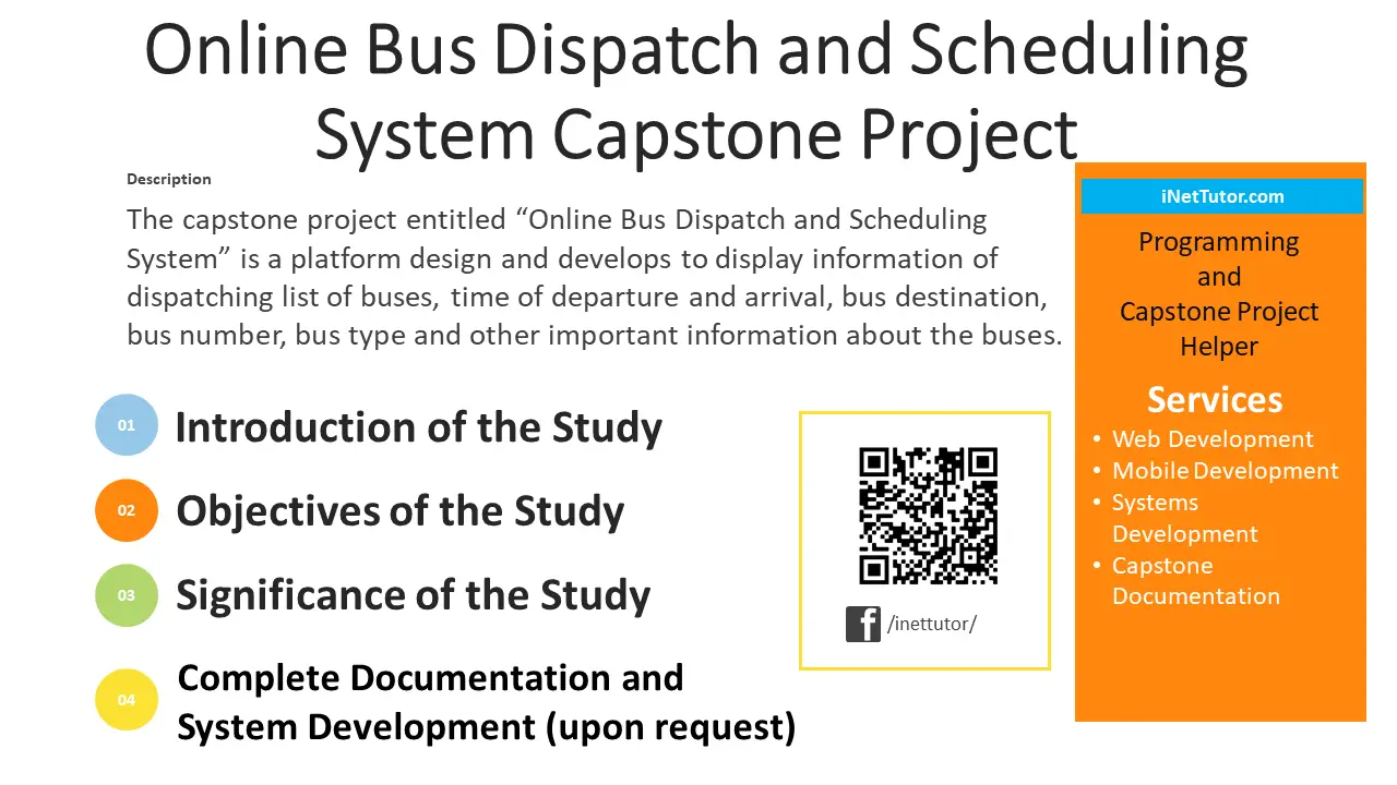 Online Bus Dispatch and Scheduling System Capstone Project