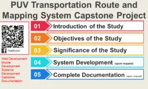 PUV Transportation Route and Mapping System Capstone Project