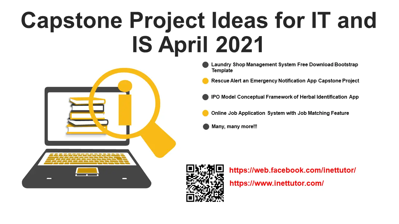 Capstone Project Ideas for IT and IS April 2021