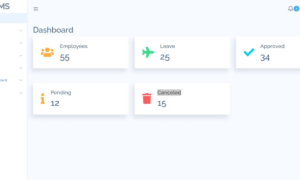 Employee Leave Management Free Bootstrap Template - Admin Dashboard