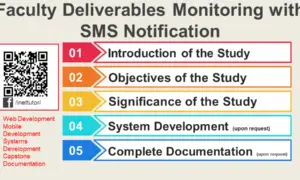 Faculty Deliverables Monitoring with SMS Notification
