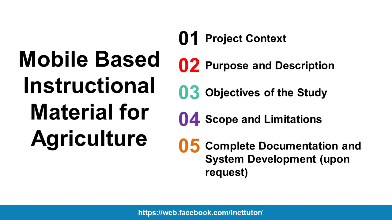 Mobile Based Instructional Material for Agriculture