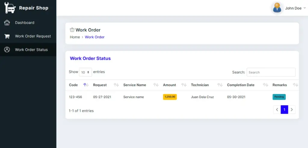 Repair Shop Management System Free Download 2025 - iNetTutor.com