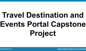 Travel Destination and Events Portal Capstone Project