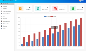 Accounting Management System Free Template - Dashboard