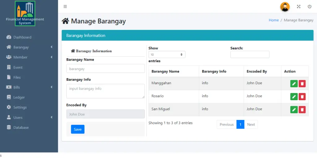 Financial Management System Free Bootstrap Template - iNetTutor.com 2025