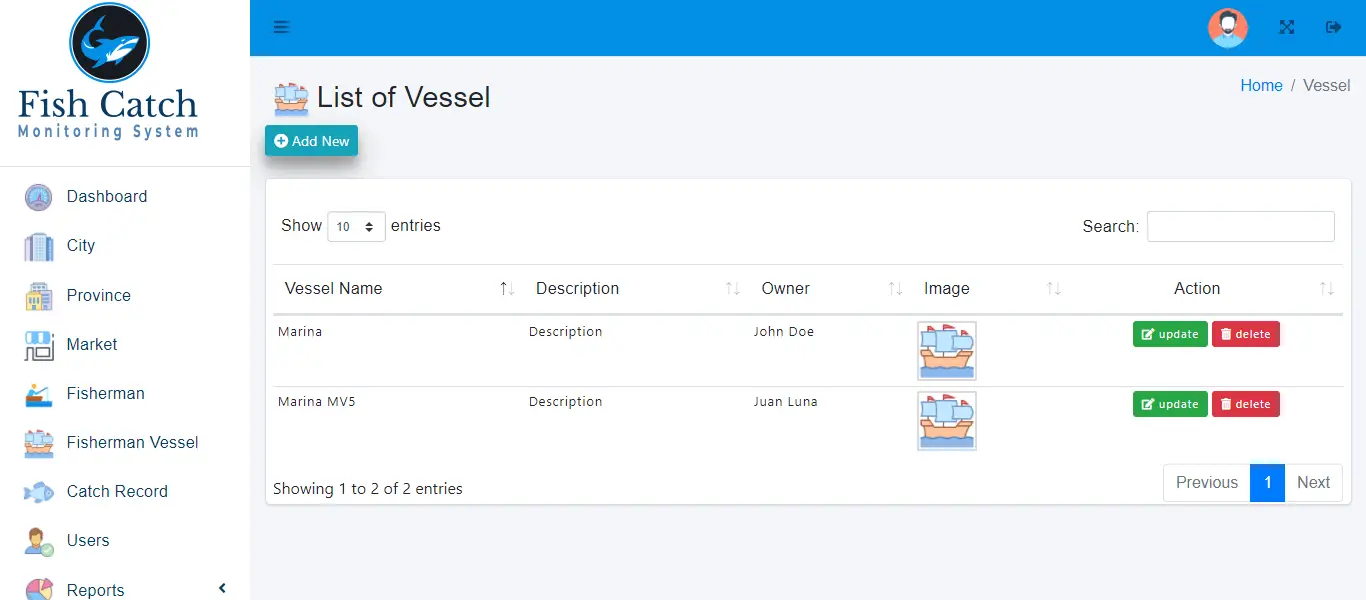 Fish Catch Monitoring System - Fisherman Vessel