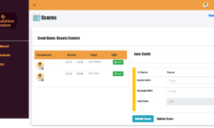 Online Tabulation System Free Download - Scoring Module