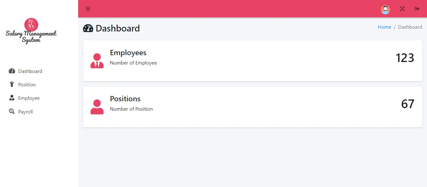Online and SMS Based Salary Notification - Company Encoder Dashboard