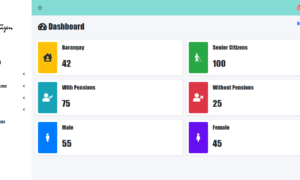 Senior Citizen Information System Free Template - Dashboard