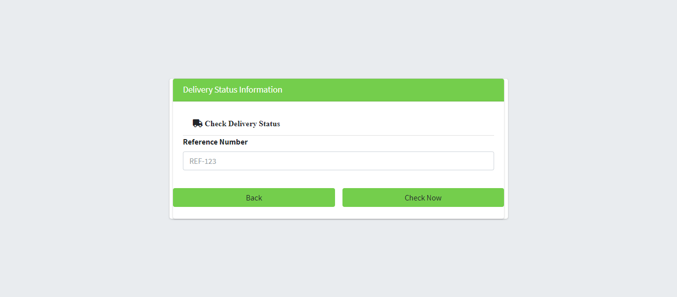 Shipment Management Information System Free Download - Check Delivery Status