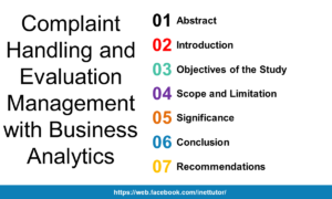 Complaint Handling and Evaluation Management with Business Analytics