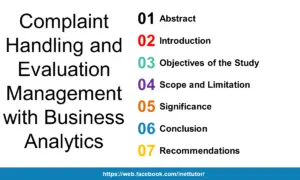 Complaint Handling and Evaluation Management with Business Analytics