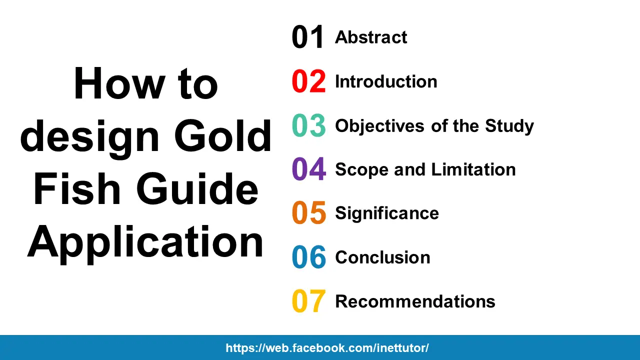 How to design Gold Fish Guide Application