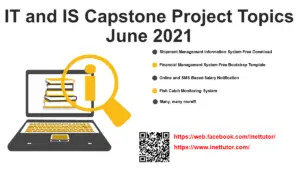 IT and IS Capstone Project Topics June 2021