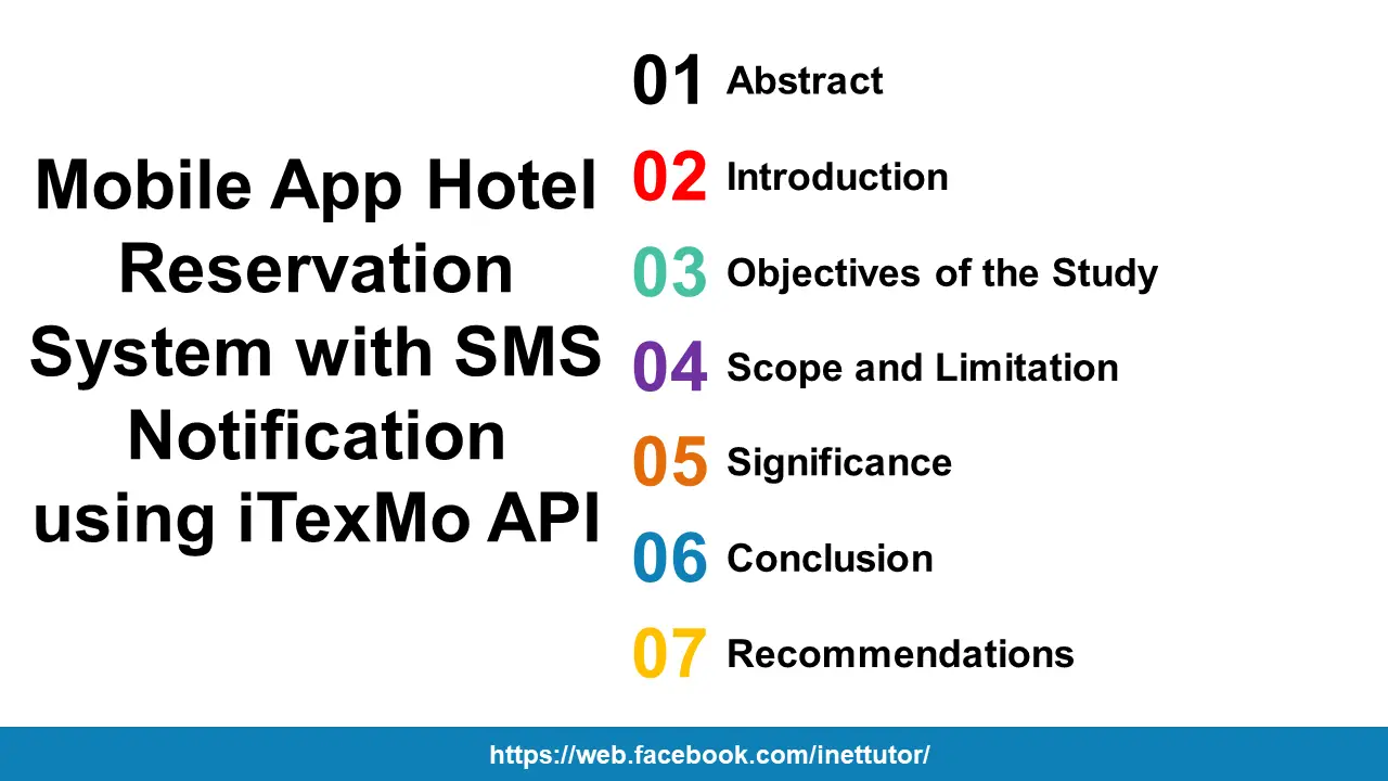 Mobile App Hotel Reservation System with SMS Notification using iTexMo API