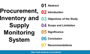 Procurement, Inventory and Supply Monitoring System