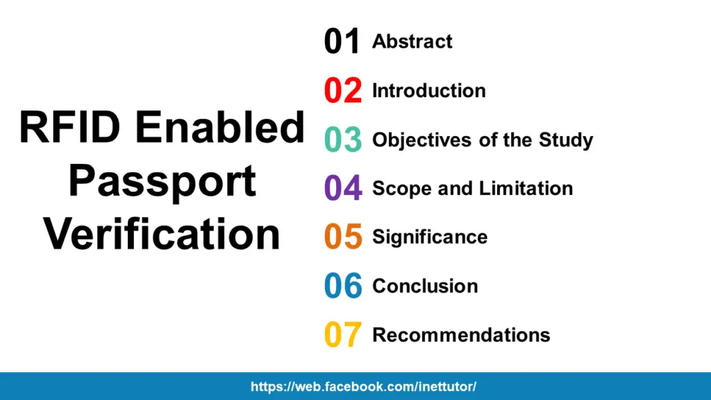 RFID Enabled Passport Verification Free Docu 2024