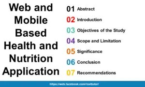 Web and Mobile Based Health and Nutrition Application