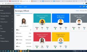 Barangay Management System using PHP MySqli - Barangay Official