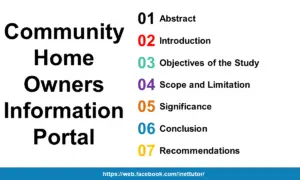 Community Home Owners Information Portal