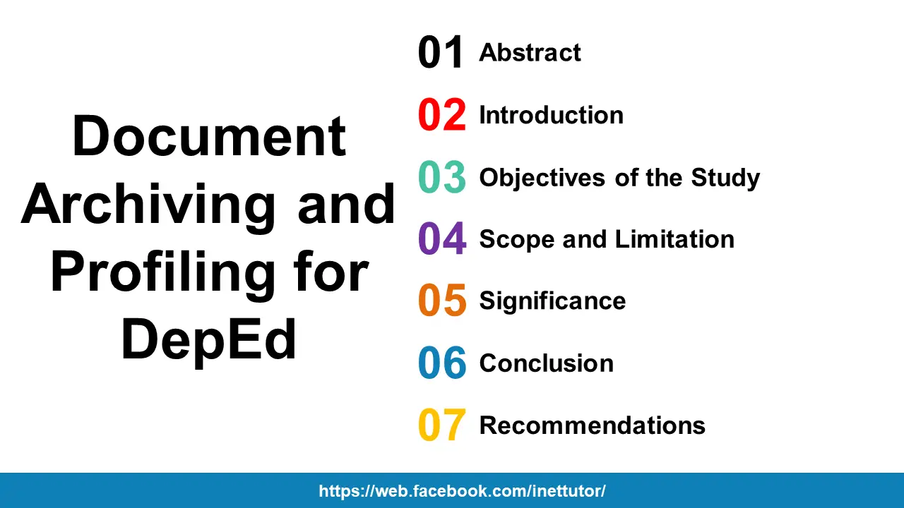 Document Archiving and Profiling for DepEd